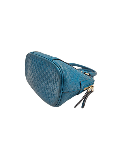 Gucci Blue Microguccissima Leather Mini Nice Dome Bag