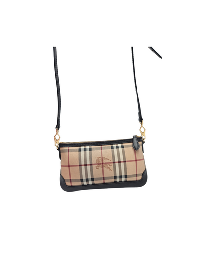 Burberry Haymarket Check Small Peyton Crossbody Clutch Bag