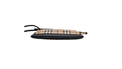 Burberry Haymarket Check Small Peyton Crossbody Clutch Bag