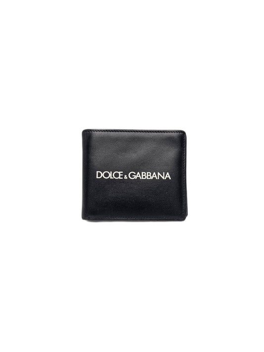 Dolce & Gabanna Calfskin Bifold Wallet With Logo