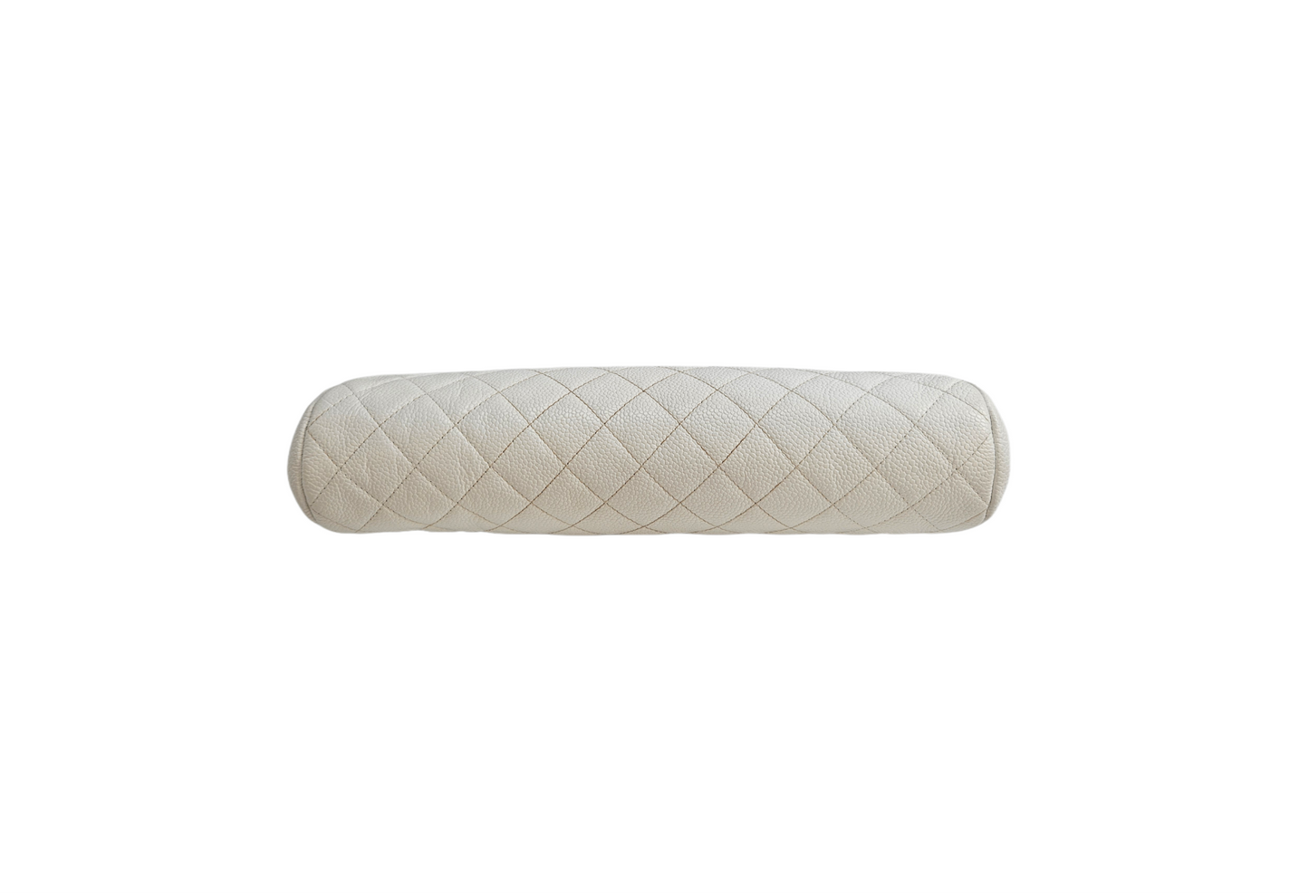 Chanel White Caviar Leather Timeless Clutch