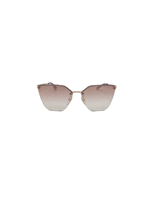 Prada Mirrored Cat eye Metallic Sunglasses