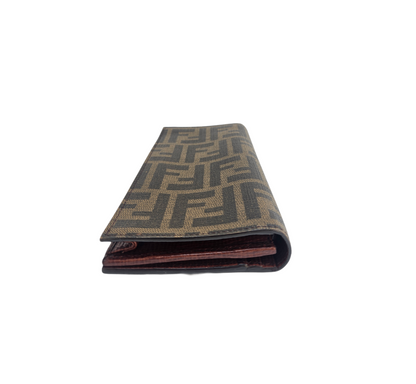 Fendi FF Tobacco Continental Flap Wallet