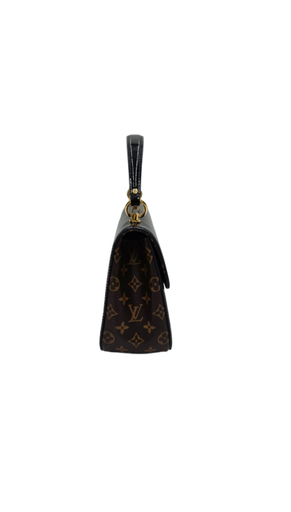 Louis Vuitton Black Vernis Leather And Monogram Canvas Cherrywood PM Bag