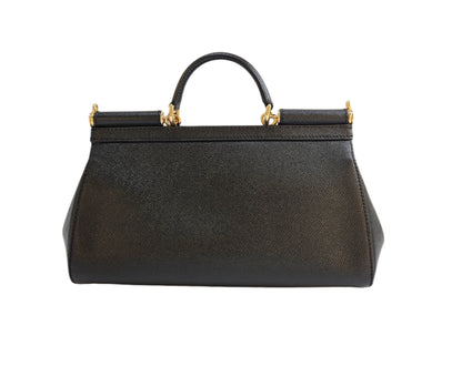 Dolce & Gabbana Sicily Long Medium Top-handle Bag in Polished Leather