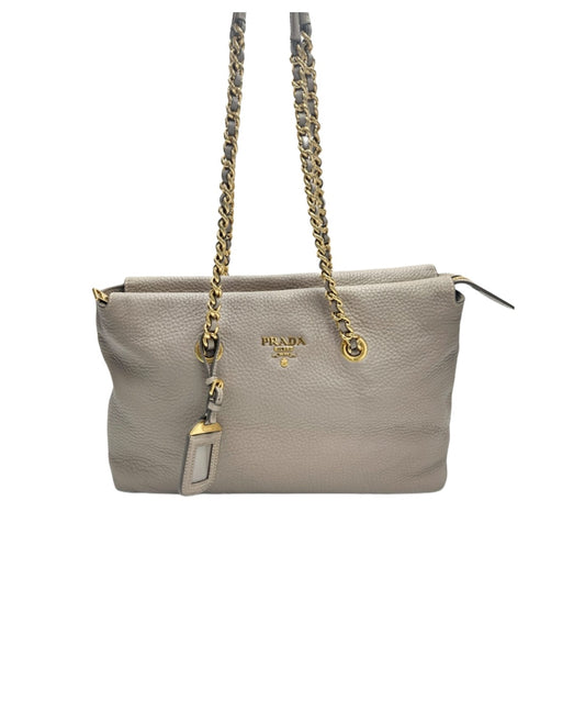 Prada Vitello Daino Chain Shoulder Bag