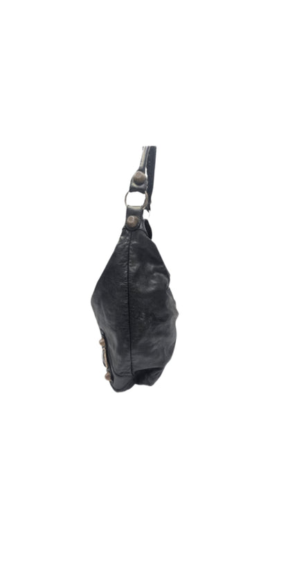 Balenciaga Black Lambskin Giant Day Bag