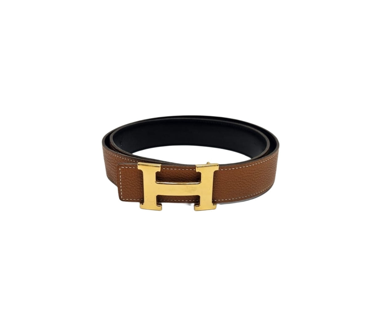 Hermes Reversible H Buckle  Belt 85 CM