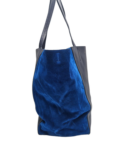 Celine Bicolor Leather Cabas Tote Bag