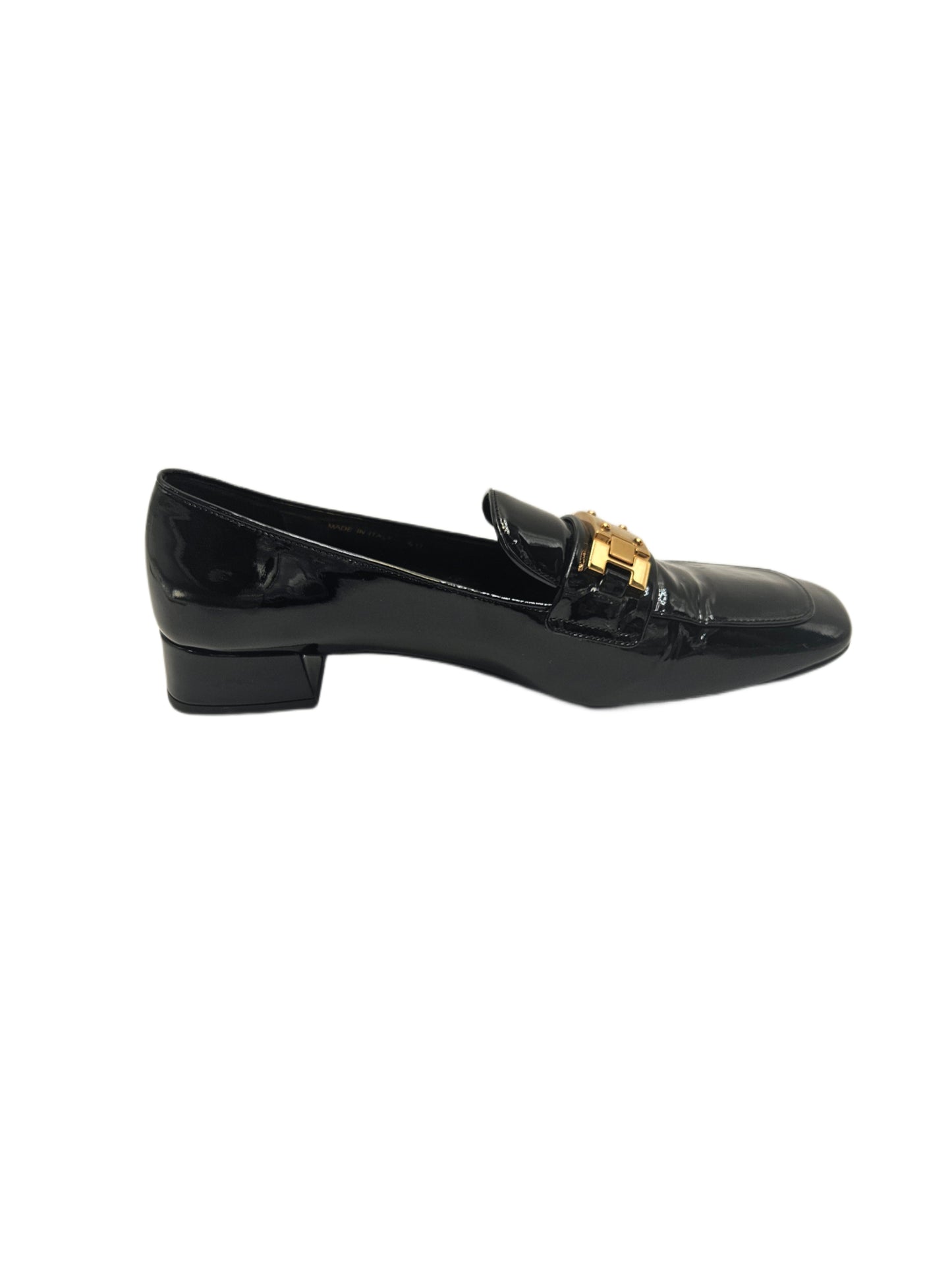 Prada Loafers in Black Patent Leather 40 EU