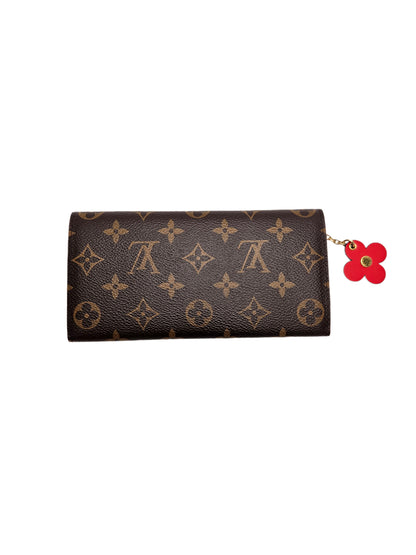 Louis Vuitton Monogram Bloom Flower Emilie Wallet Rouge