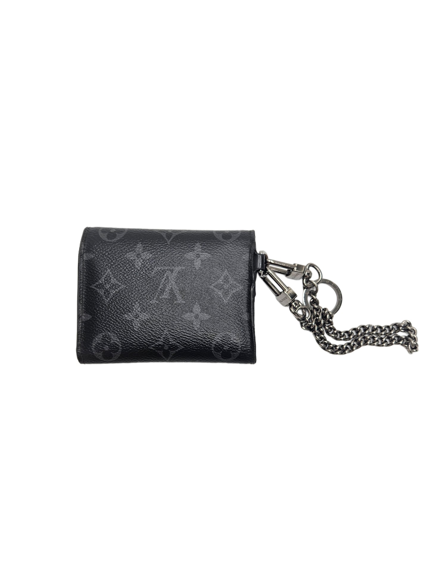 Louis Vuitton Monogram Eclipse Discovery Tri-Fold Compact Wallet