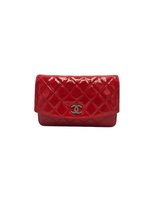 Chanel Patent Brilliant Wallet On Chain