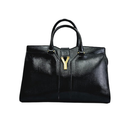 Saint Laurent Black Cabas Chyc Satchel