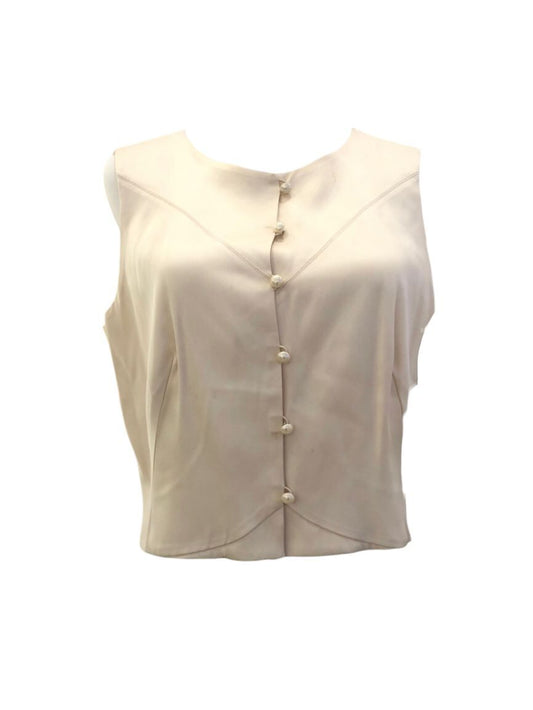 Chanel Beige  Silk Top