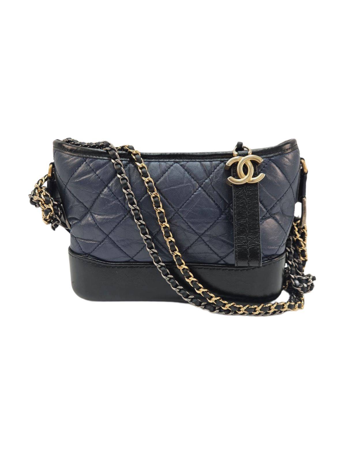 Chanel Aged Calfskin Quilted Small Gabrielle Hobo