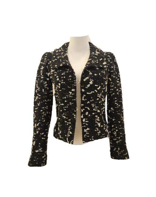 Chanel Vintage 2002 Black & White  Woven Jacket