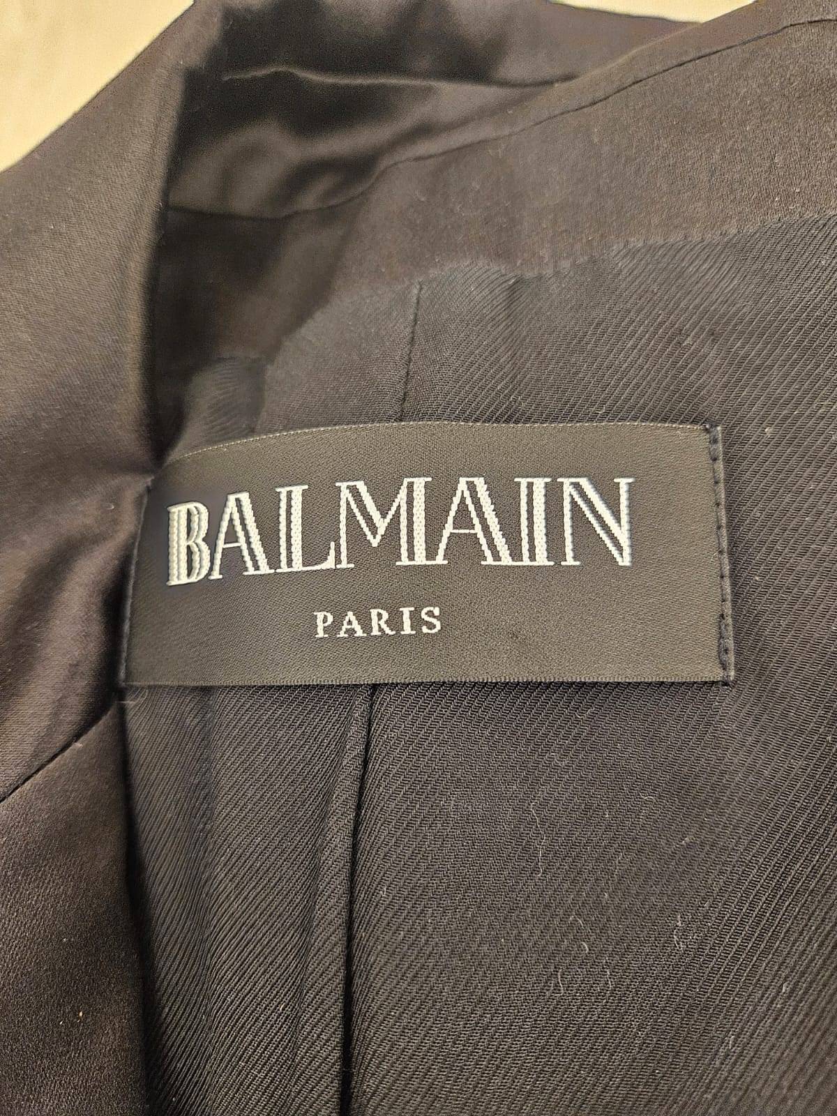 Balmain Black Double -breasted   Jacket