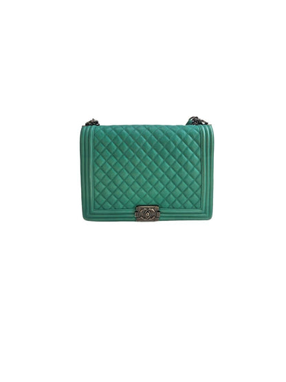 Chanel Boy Bag Quilted Lambskin Leather Maxi