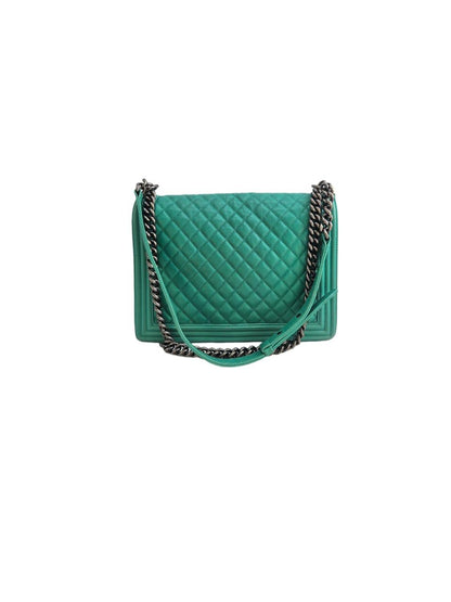 Chanel Boy Bag Quilted Lambskin Leather Maxi