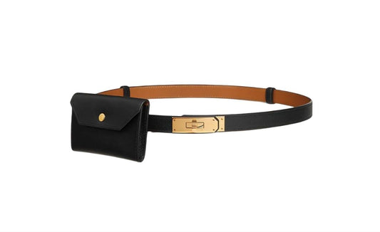 Hermès Kelly Pocket leather belt Ajustable size  60 cm To 100 cm