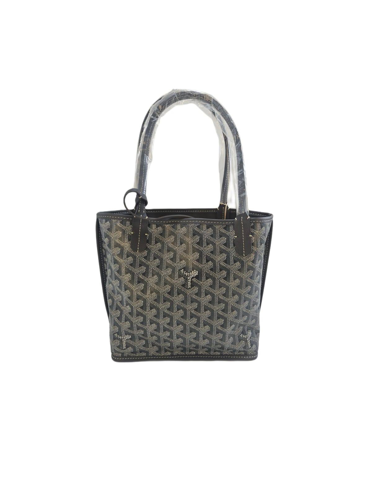 Goyard Grey Goyardine Coated Canvas Anjou Mini Reversible Bag