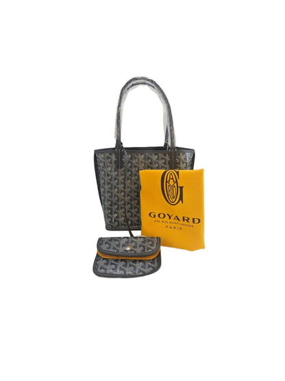 Goyard Grey Goyardine Coated Canvas Anjou Mini Reversible Bag