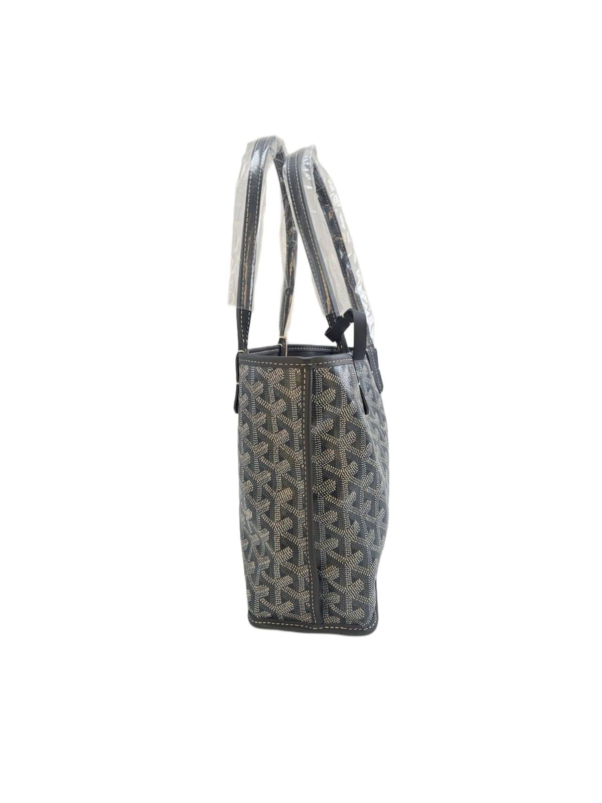 Goyard Grey Goyardine Coated Canvas Anjou Mini Reversible Bag