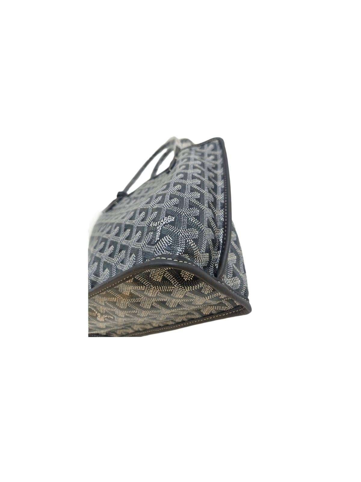 Goyard Grey Goyardine Coated Canvas Anjou Mini Reversible Bag