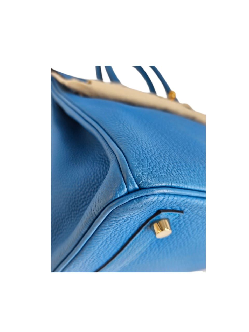 Hermes Birkin 30 Blue Izmir Togo leather GHW Hand Bag