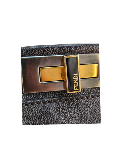 Fendi Black Peekaboo   Medium w/ Strap