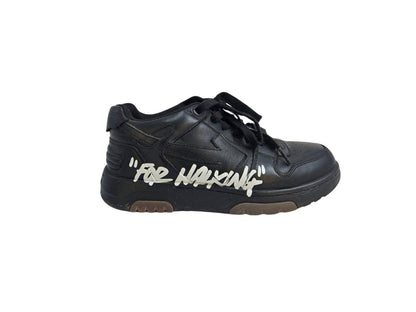 Off-White Out of Office 'OOO' Black Sneakers Size 40