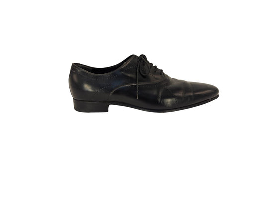 Gucci Black Brogue Leather Lace Up Oxfords Size 40