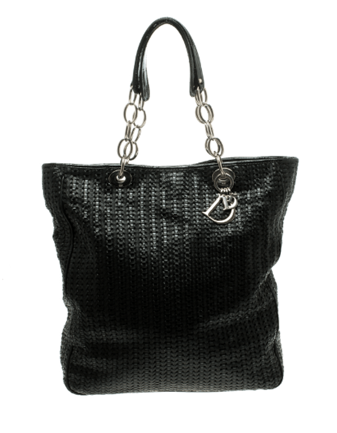 Dior Woven Leather Dior Soft Shopping Tote