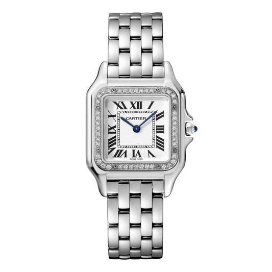 CARTIER DE PANTHERE STEEL DIAMOND BZ W4PN0008