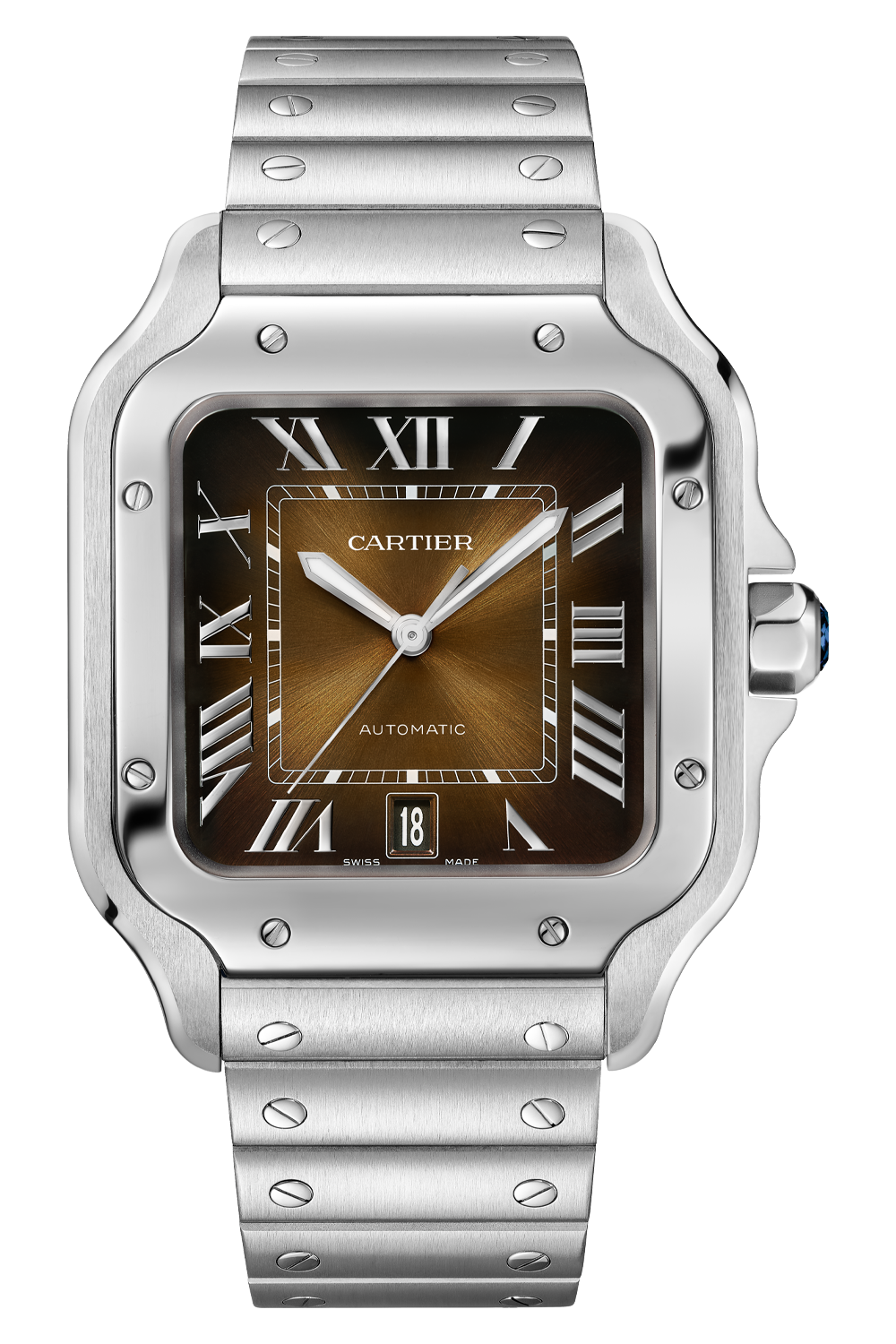 CARTIER SANTOS LARGE BROWN WSSA0064