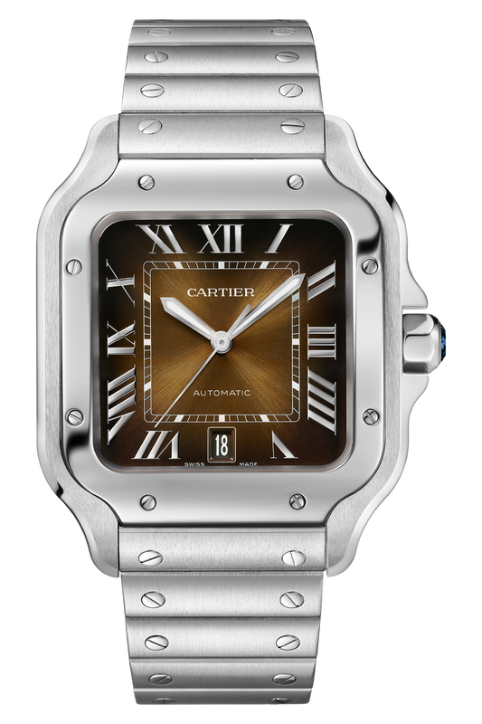 CARTIER SANTOS LARGE BROWN WSSA0064