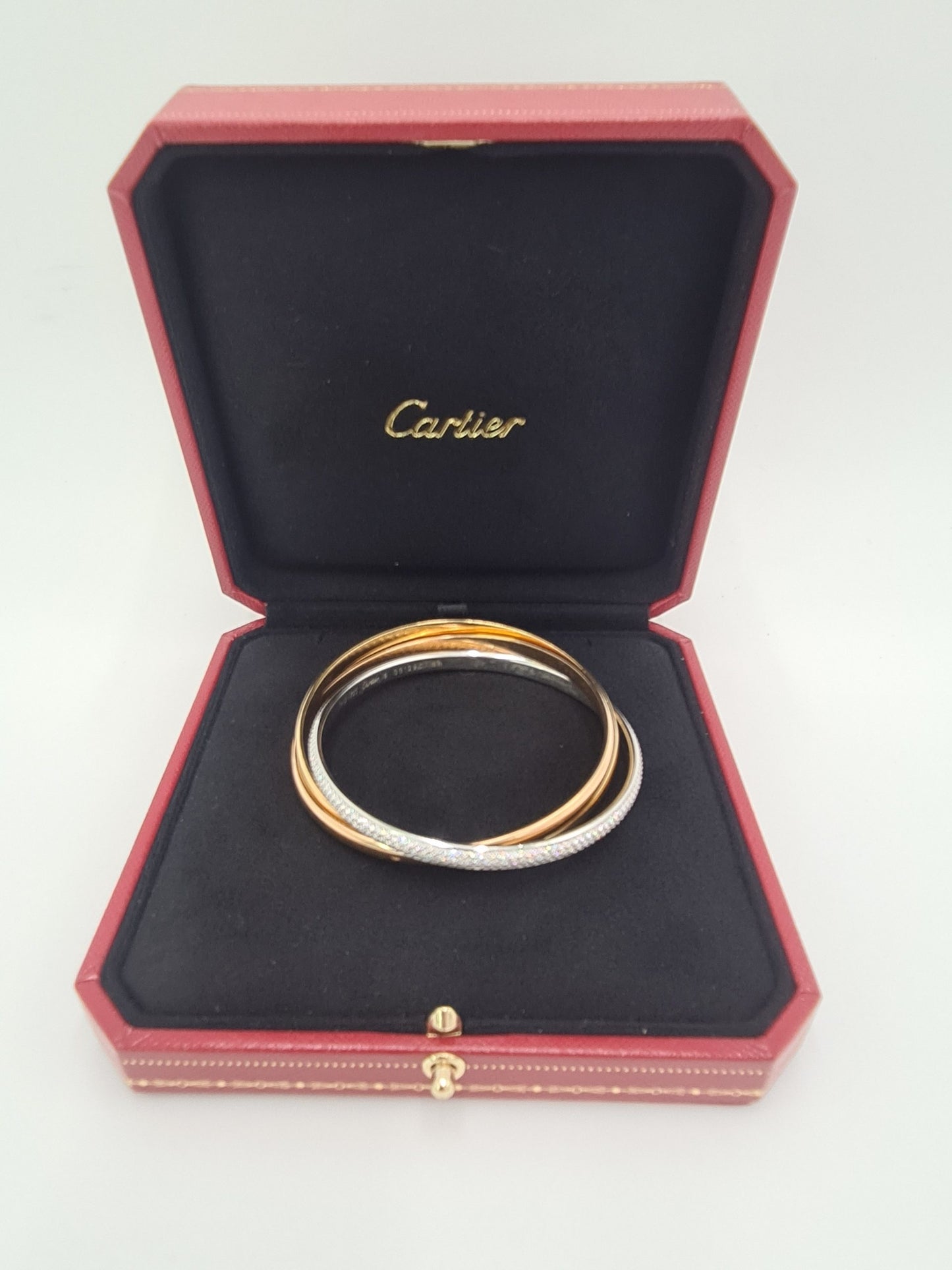 Cartier 100th Anniversary Diamond Star Trinity Bangle Bracelet by Cartier
