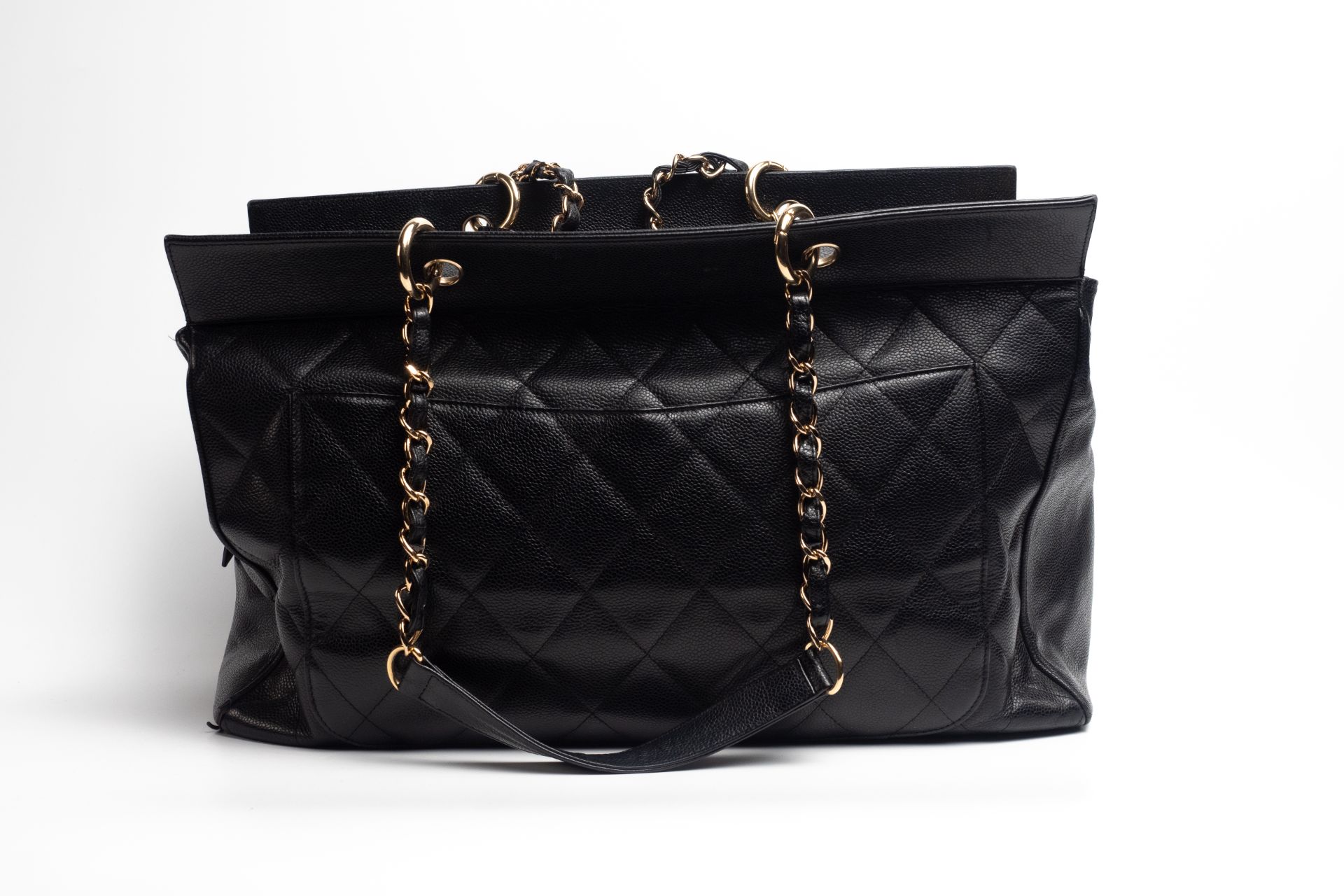 Chanel Quilted Leather Caviar XXL Weekender GST Grand Shopping Tote –  Re-Loved Luxury